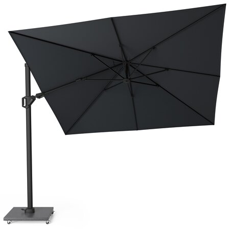 Platinum Zweefparasol Challenger T² Premium 300 x 300 cm Jet black - afbeelding 2