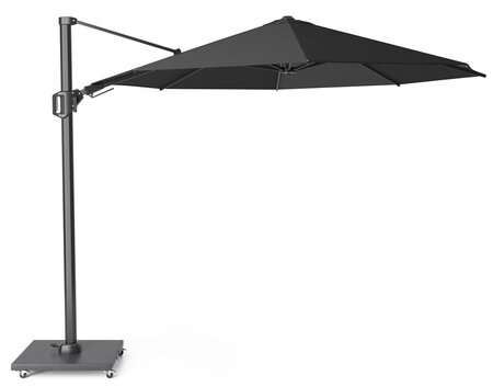 Platinum Zweefparasol Challenger T² Premium Ø 350 cm Faded black - afbeelding 1