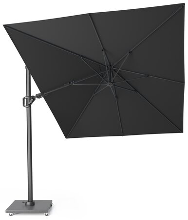 Platinum Zweefparasol Challenger T² Premium 350 x 260 cm Faded black - afbeelding 2