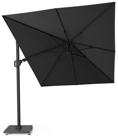 Platinum Zweefparasol Challenger T² Premium 350 x 260 cm Jet black - afbeelding 2