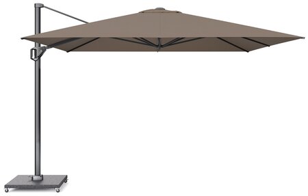 Platinum Zweefparasol Challenger T¹ Premium 350 x 350 cm Havana - afbeelding 1