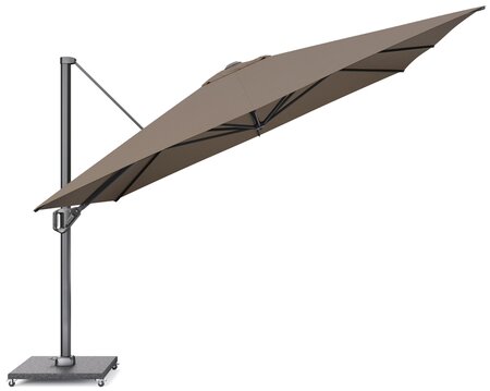 Platinum Zweefparasol Challenger T¹ Premium 350 x 350 cm Havana - afbeelding 2