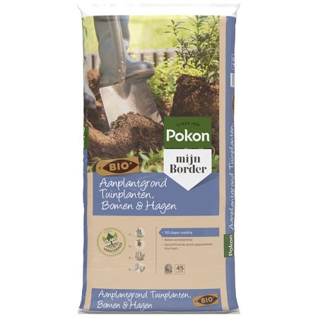 Pokon Bio Aanplantgrond Tuinplanten, Bomen & Hagen 45L - afbeelding 1