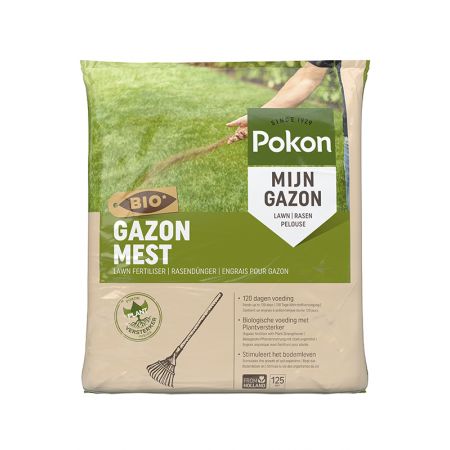 Pokon Bio Gazonmest 8,4kg voor 125m² - afbeelding 1