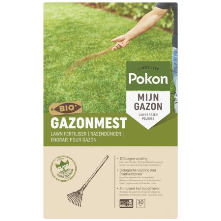 Pokon Bio Gazonmest 2kg voor 30m² - afbeelding 1