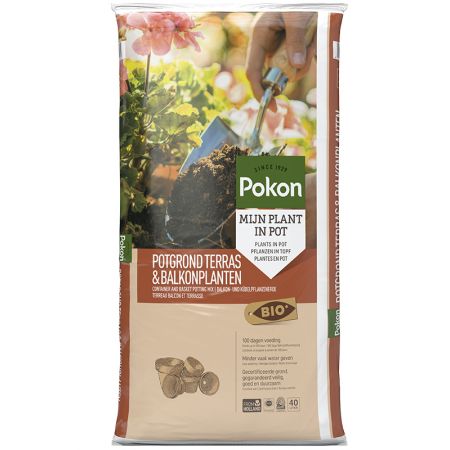 Pokon Bio Potgrond Terras & Balkon Planten 40L - afbeelding 1