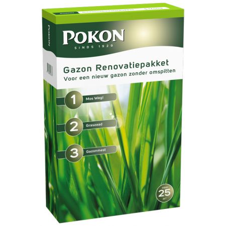 Pokon Gazon Renovatiepakket 3-in-1 1,75kg voor 25m² - afbeelding 1