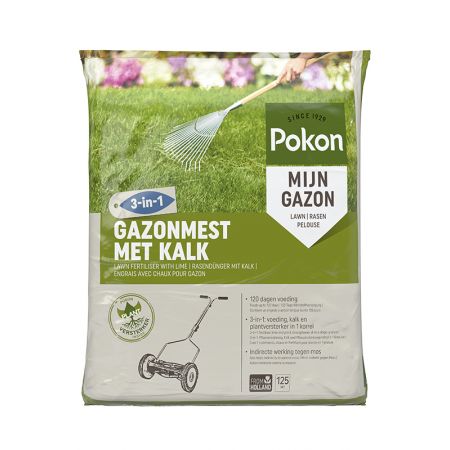 Pokon Gazonmest met Kalk 8,4kg voor 125m² - afbeelding 1