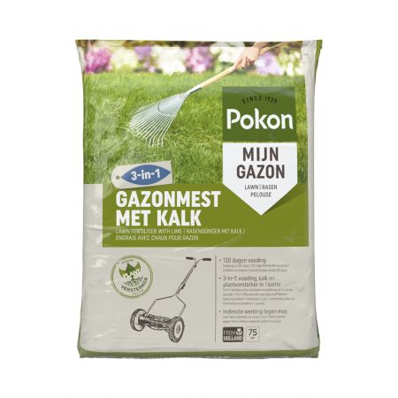 Pokon Gazonmest met Kalk 5kg voor 75m² - afbeelding 1