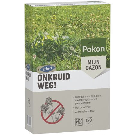 Pokon Onkruid Weg! 2,4kg voor 120m² - afbeelding 1