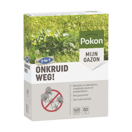 Pokon Onkruid Weg! 1,6kg voor 80m² - afbeelding 1