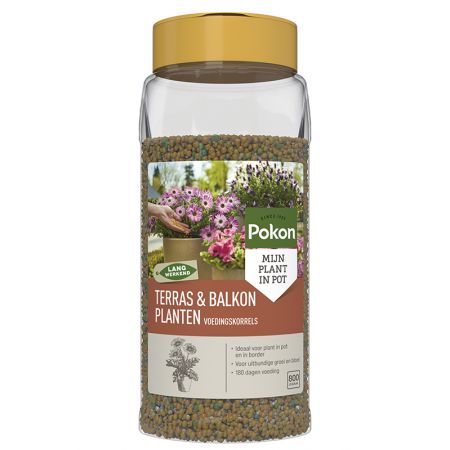 Pokon Terras & Balkon Planten Voedingskorrels 800g - afbeelding 1