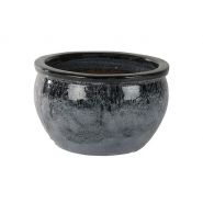 Pot Bavaria marble black D34 H20