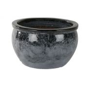 Pot Bavaria marble black D46 H25