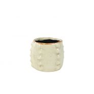 Pot Cactus ivory D9x9 H8