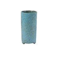 Pot hoog Carice blauw D12 H25