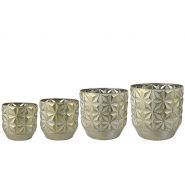 Pot set van 4 Linske goud D38 H36