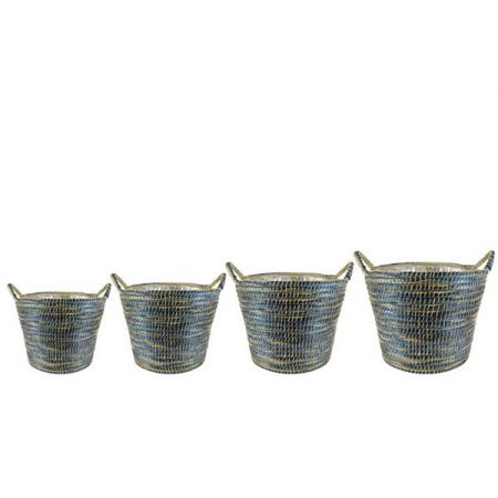 Pot set van 4 Yasmijn blauw D47 H37