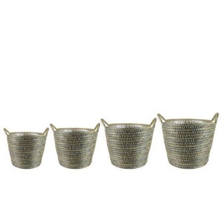 Pot set van 4 Yasmijn grijs D47 H37