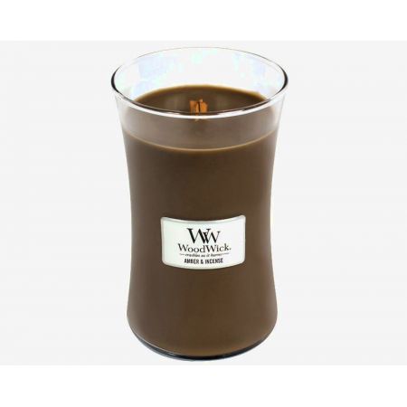 WoodWick Amber & Incense Large Candle - afbeelding 1