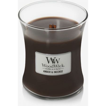 WoodWick Amber & Incense Medium Candle - afbeelding 2