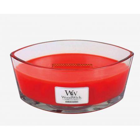 WoodWick Crimson Berries Ellipse Candle - afbeelding 1