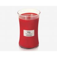 WoodWick Crimson Berries Large Candle - afbeelding 1