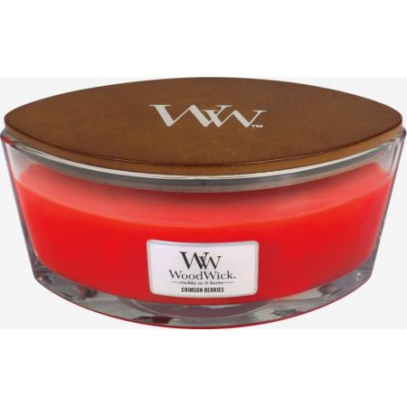 WoodWick Crimson Berries Ellipse Candle - afbeelding 3