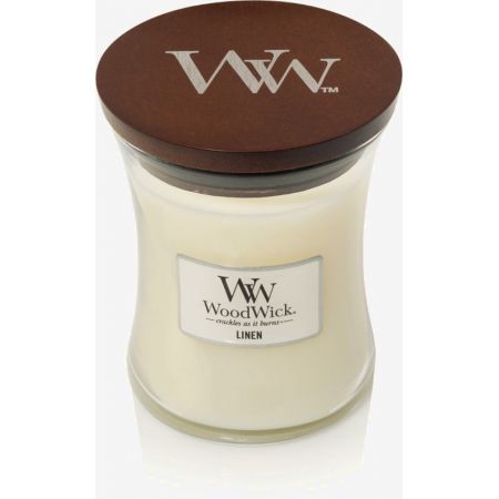 WoodWick Linen Medium Candle