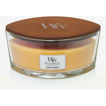 WoodWick Seaside Mimosa Ellipse Candle - afbeelding 2