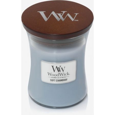 WoodWick Soft Chambray Medium Candle