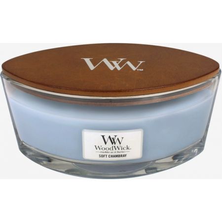 WoodWick Soft Chambray Ellipse Candle