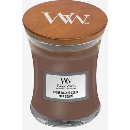 WoodWick Stone Washed Suede Mini Candle