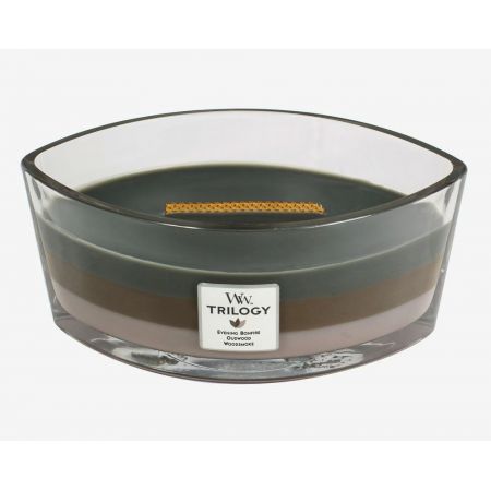 WoodWick Trilogy Cozy Cabin Ellipse Candle