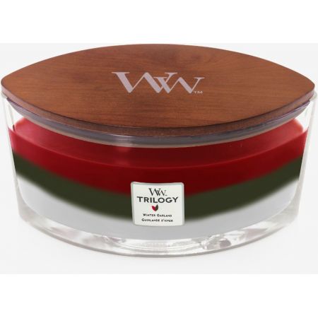 WoodWick Trilogy Winter Garland Ellipse Candle