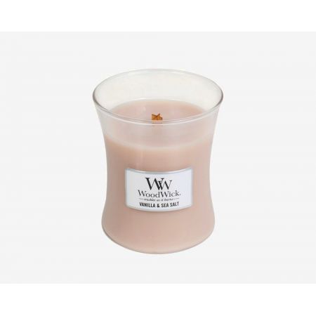 WoodWick Vanilla & Sea Salt Medium Candle - afbeelding 1