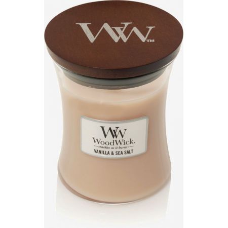 WoodWick Vanilla & Sea Salt Medium Candle - afbeelding 2