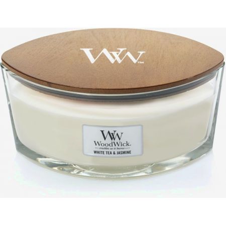 WoodWick White Tea & Jasmine Ellipse Candle - afbeelding 2