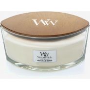 WoodWick White Tea & Jasmine Ellipse Candle - afbeelding 2