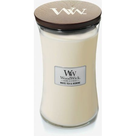 WoodWick White Tea & Jasmine Large Candle - afbeelding 2