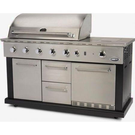 Boretti Luciano gasbarbecue buitenkeuken incl. koelkast - RVS - afbeelding 1