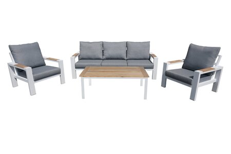 Royal Seasons CALAIS Stoel-bank loungeset teak - afbeelding 1