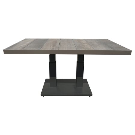 Royal Seasons MARBELLA in hoogte verstelbare Dining tafel - L 140 x B 85 x H 49/72 cm - afbeelding 2