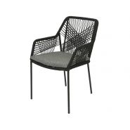 Seville Dining stoel 63x57x85 cm zwart - afbeelding 1