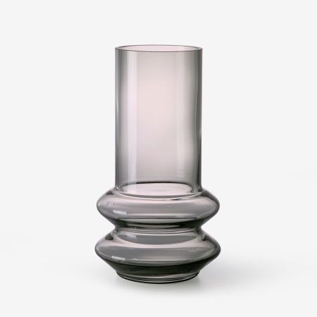 smoked grey glass vase M - afbeelding 1