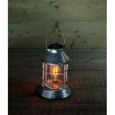 Solar Led Filament Lamp Antiek Zilver