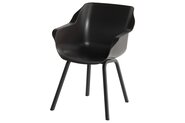 Sophie Element Armchair mahogany carbon black