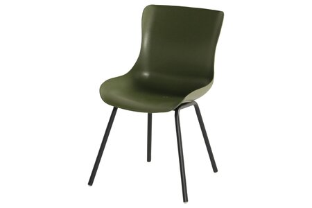 Sophie Rondo Dining Chair moss green carbon black