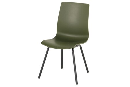 Sophie Rondo Wave Chair moss green carbon black