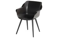 Sophie Studio Armchair mahogany carbon black